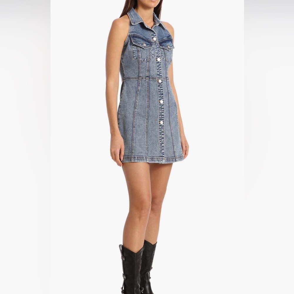 AVEC LES FILLES Brand new denim dress